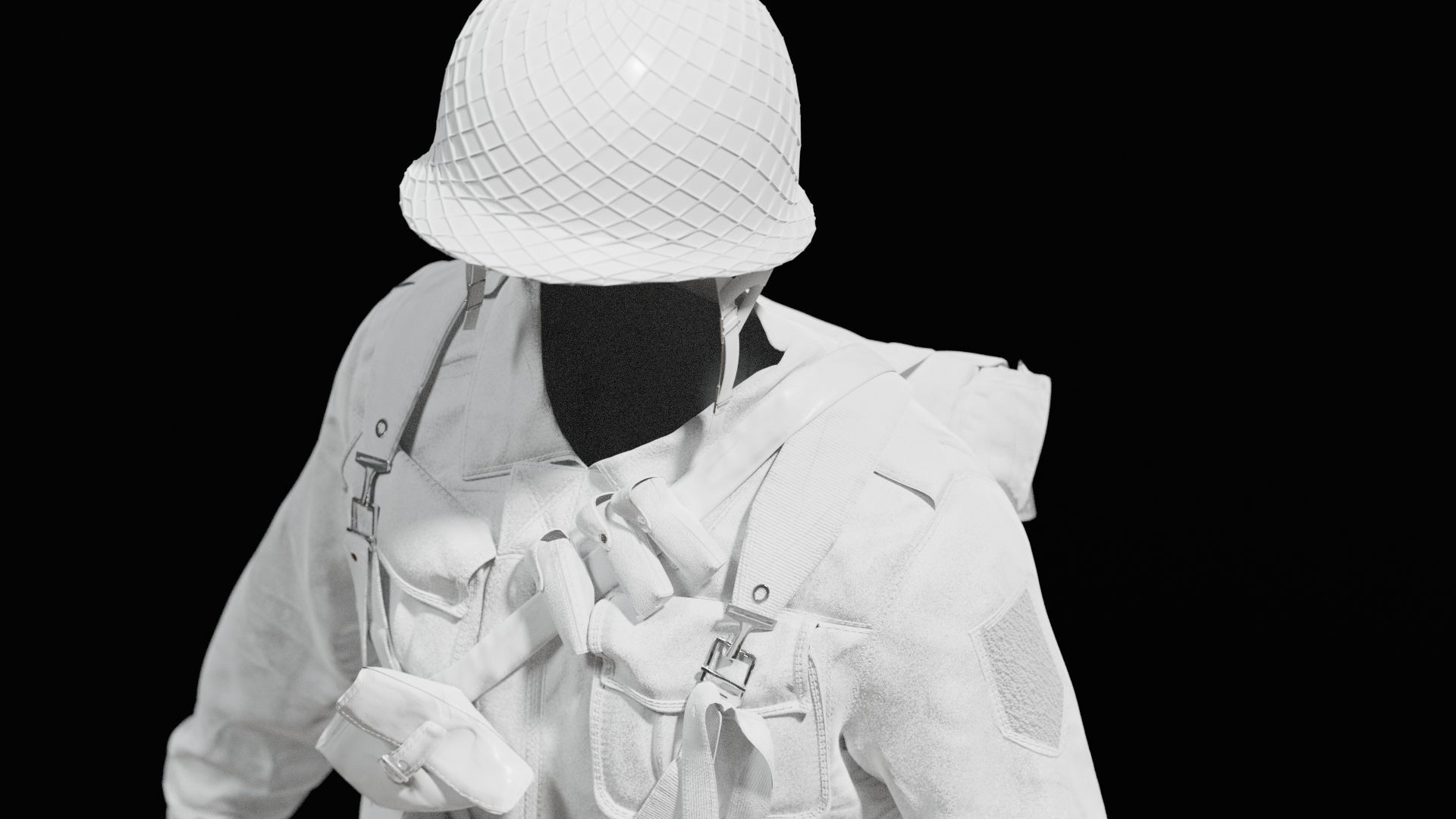 SOLDIER WWII USA 3D model_20