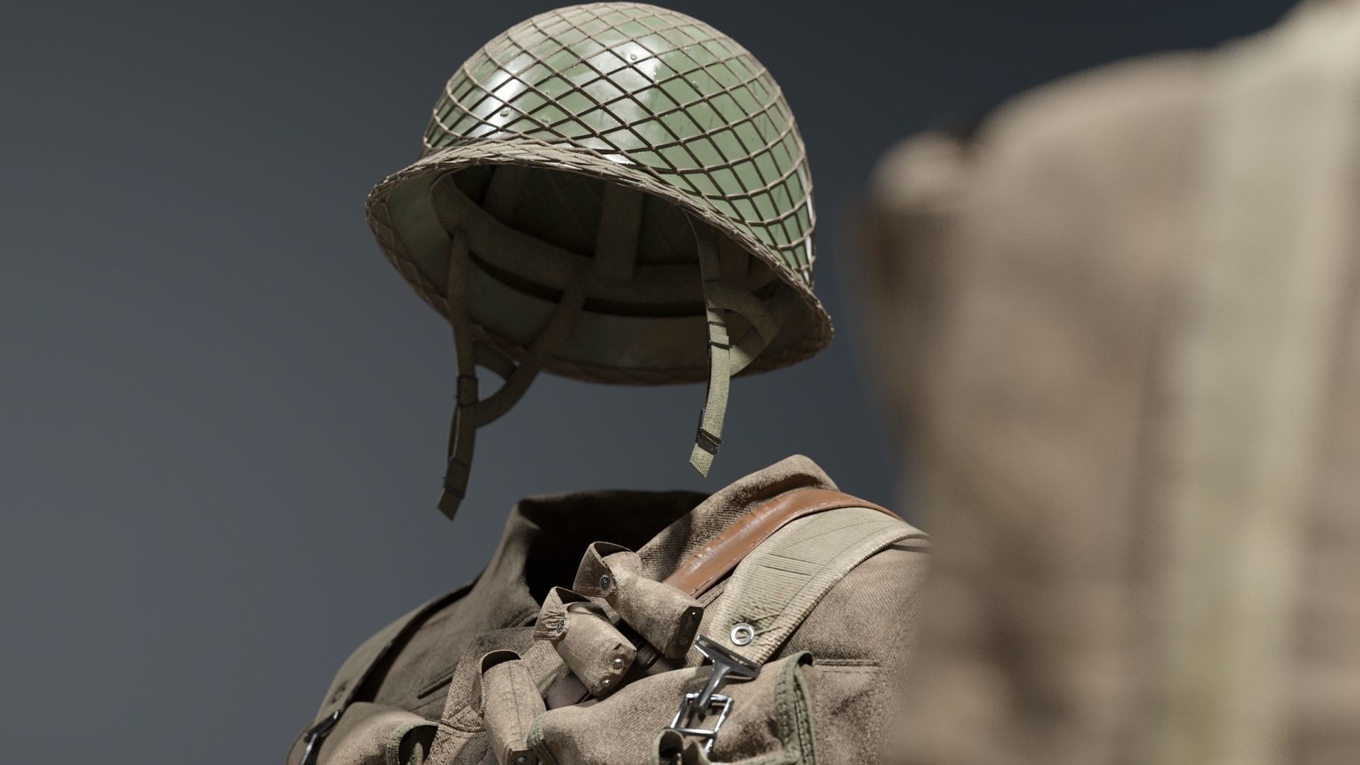 SOLDIER WWII USA 3D model_6