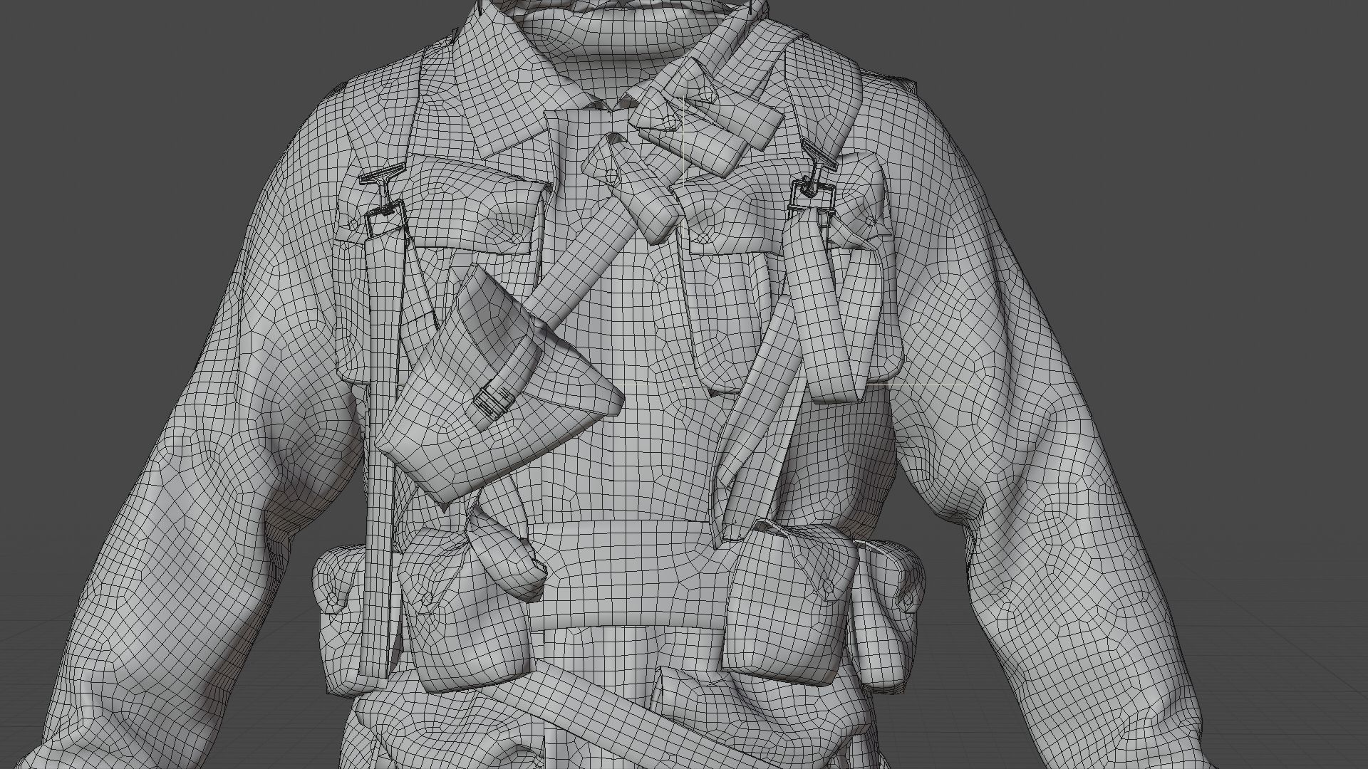 SOLDIER WWII USA 3D model_35