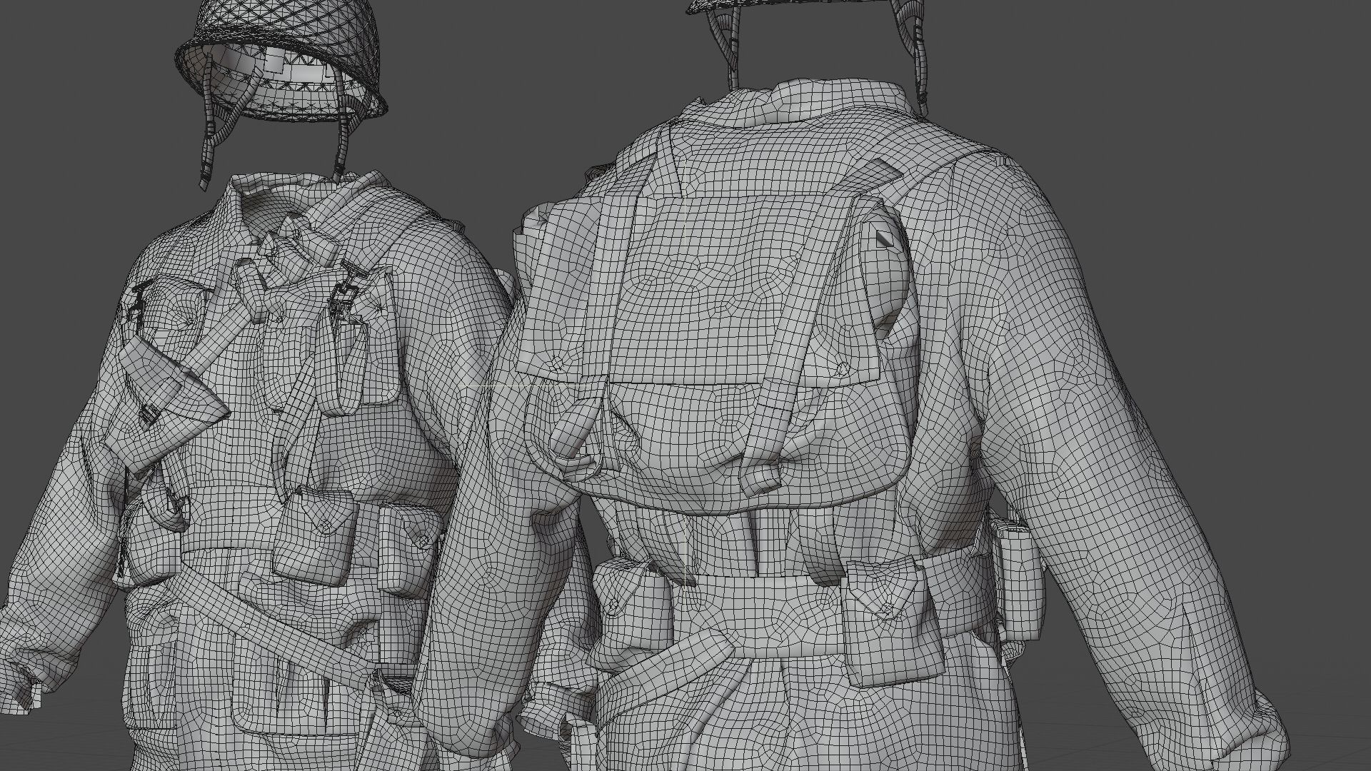 SOLDIER WWII USA 3D model_39