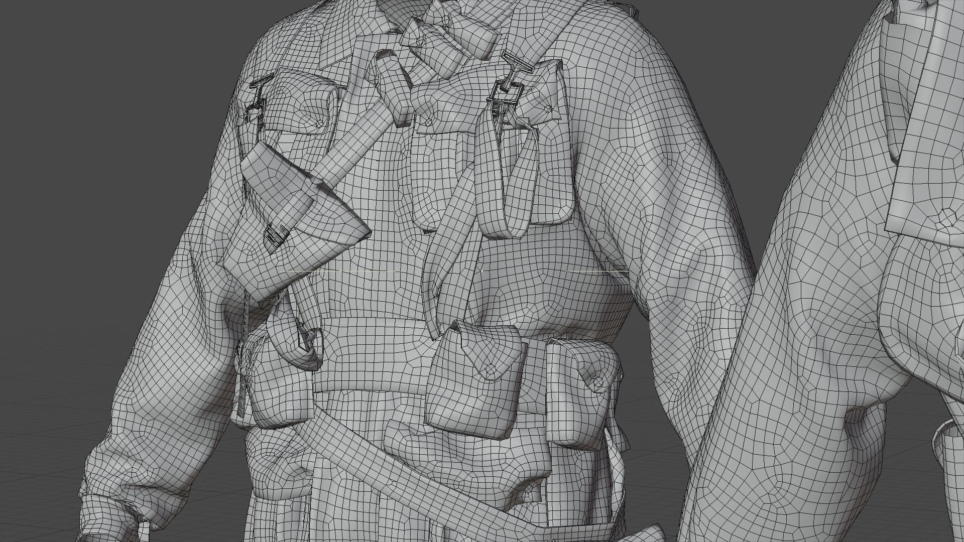 SOLDIER WWII USA 3D model_34