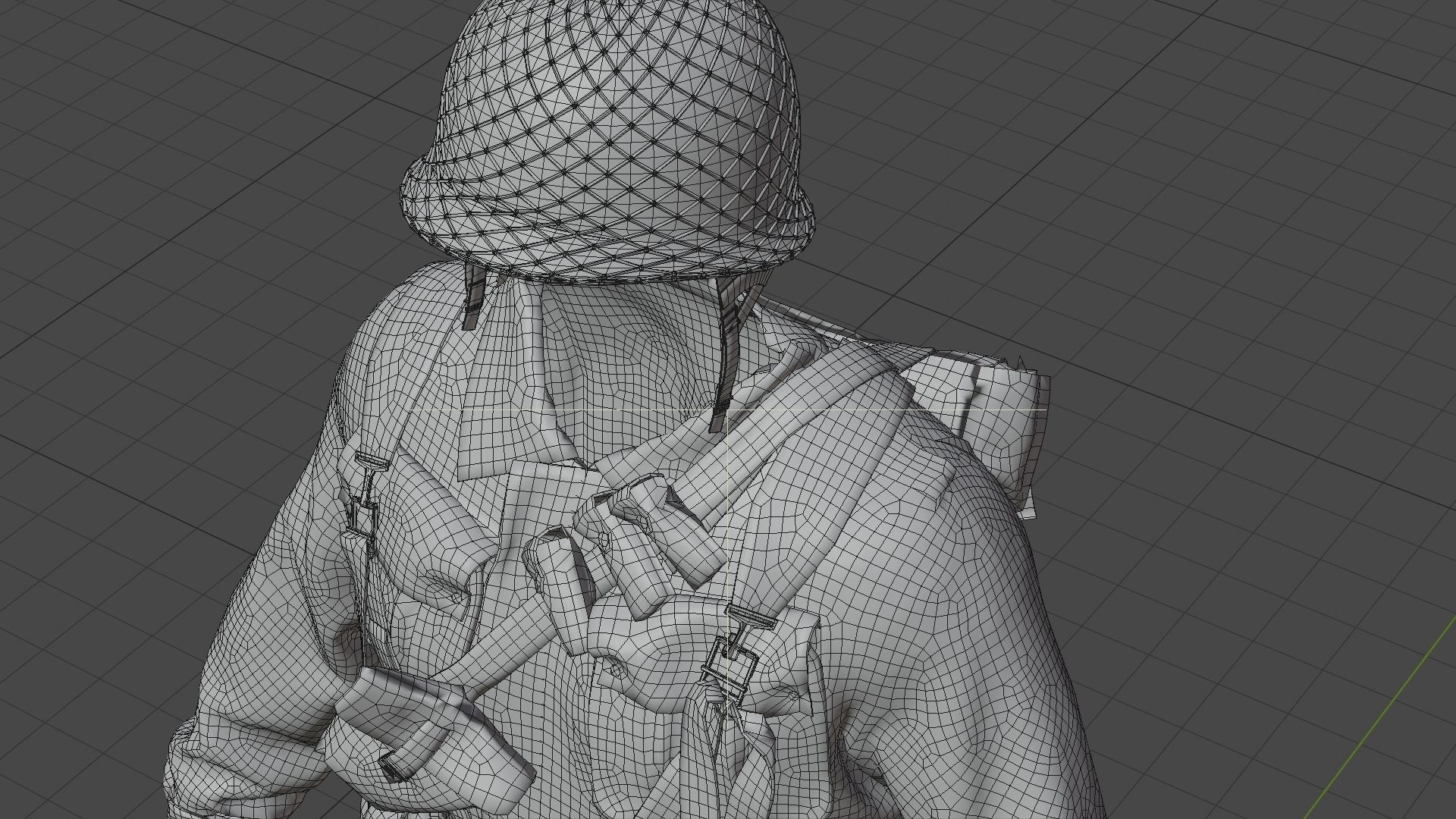 SOLDIER WWII USA 3D model_33