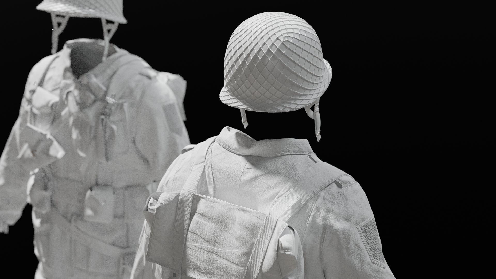 SOLDIER WWII USA 3D model_18