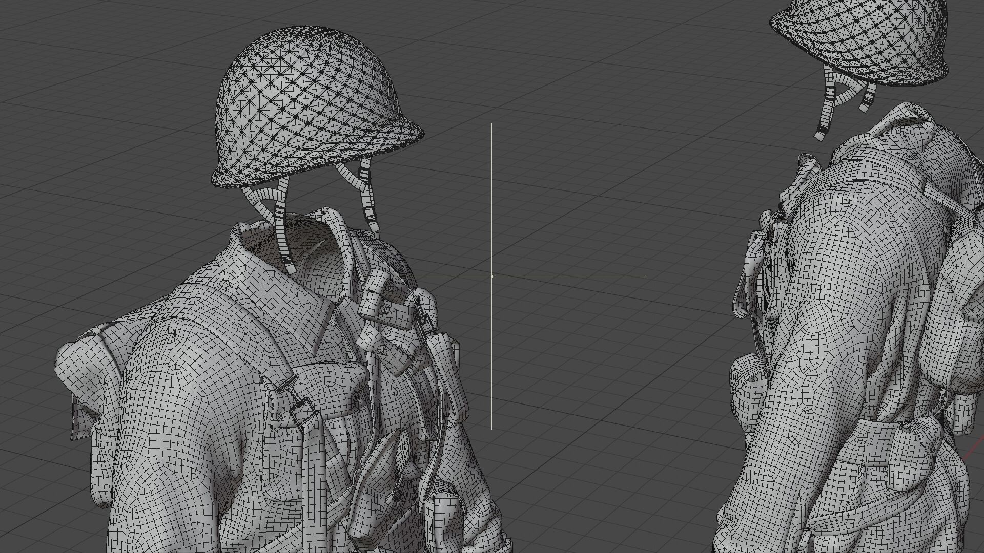 SOLDIER WWII USA 3D model_30