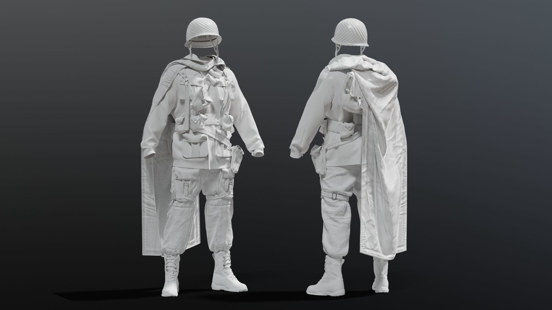 SOLDIER WWII USA 3D model_15