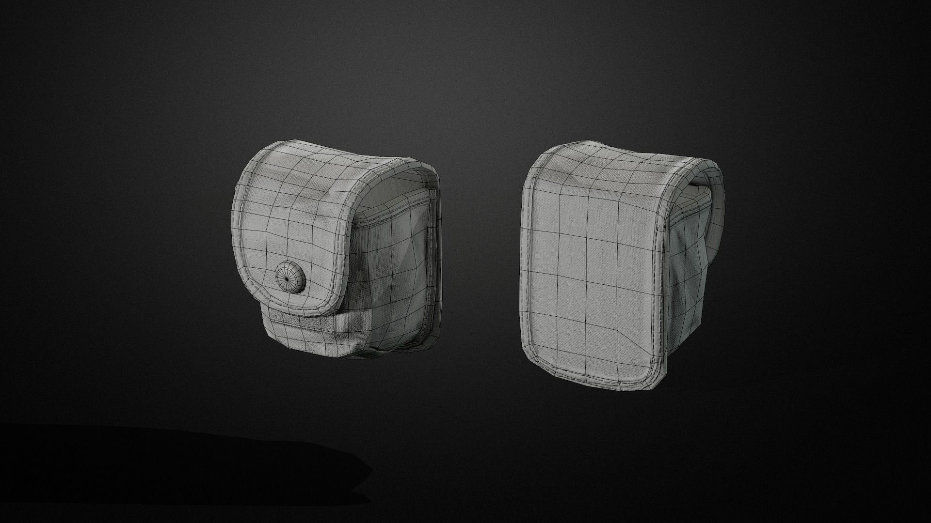 Granades pouch Low-poly 3D model_11
