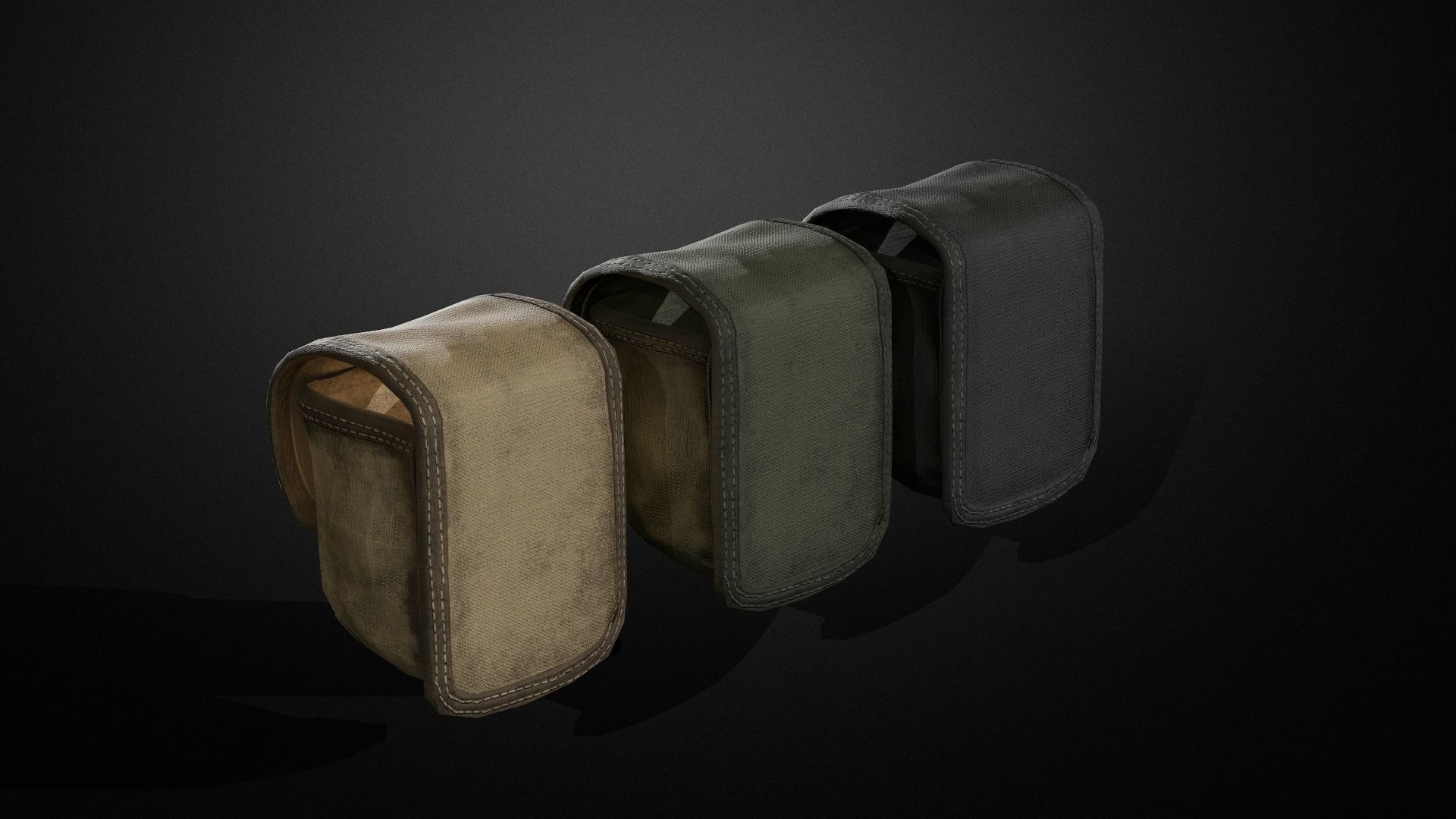 Granades pouch Low-poly 3D model_2