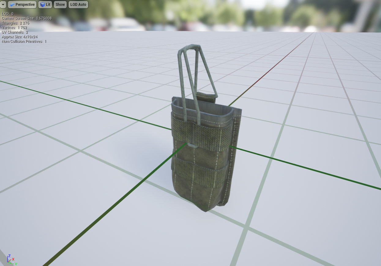 Magazine pouch 01 Low-poly 3D model_6