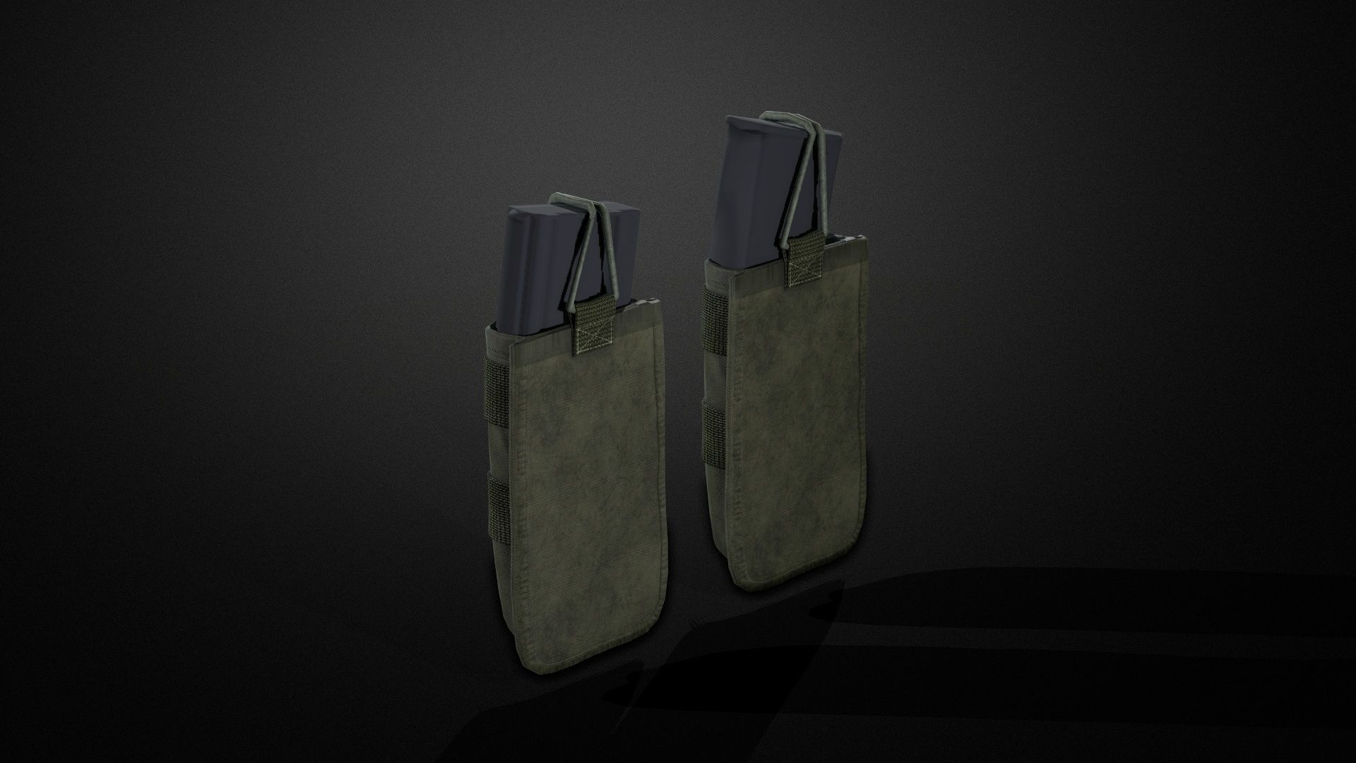 Magazine pouch 01 Low-poly 3D model_9