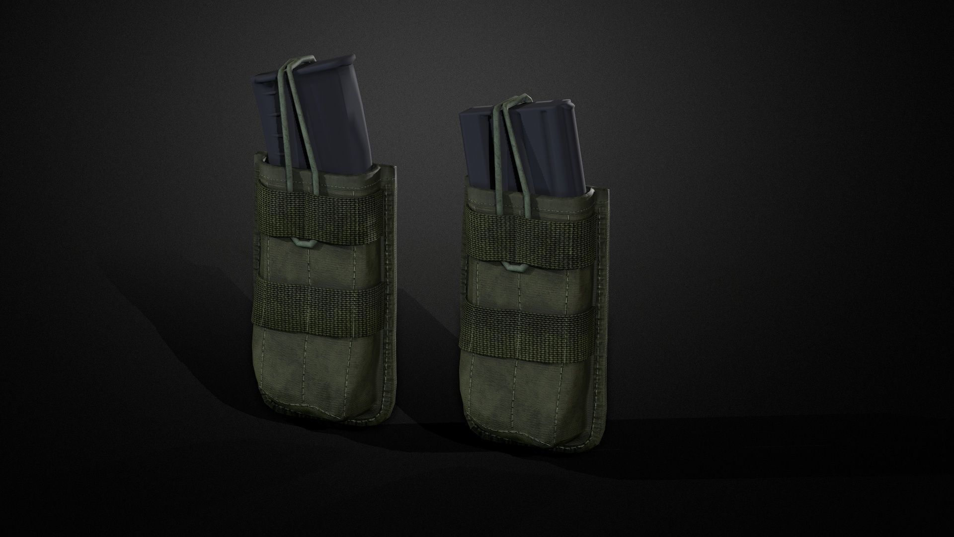 Magazine pouch 01 Low-poly 3D model_8