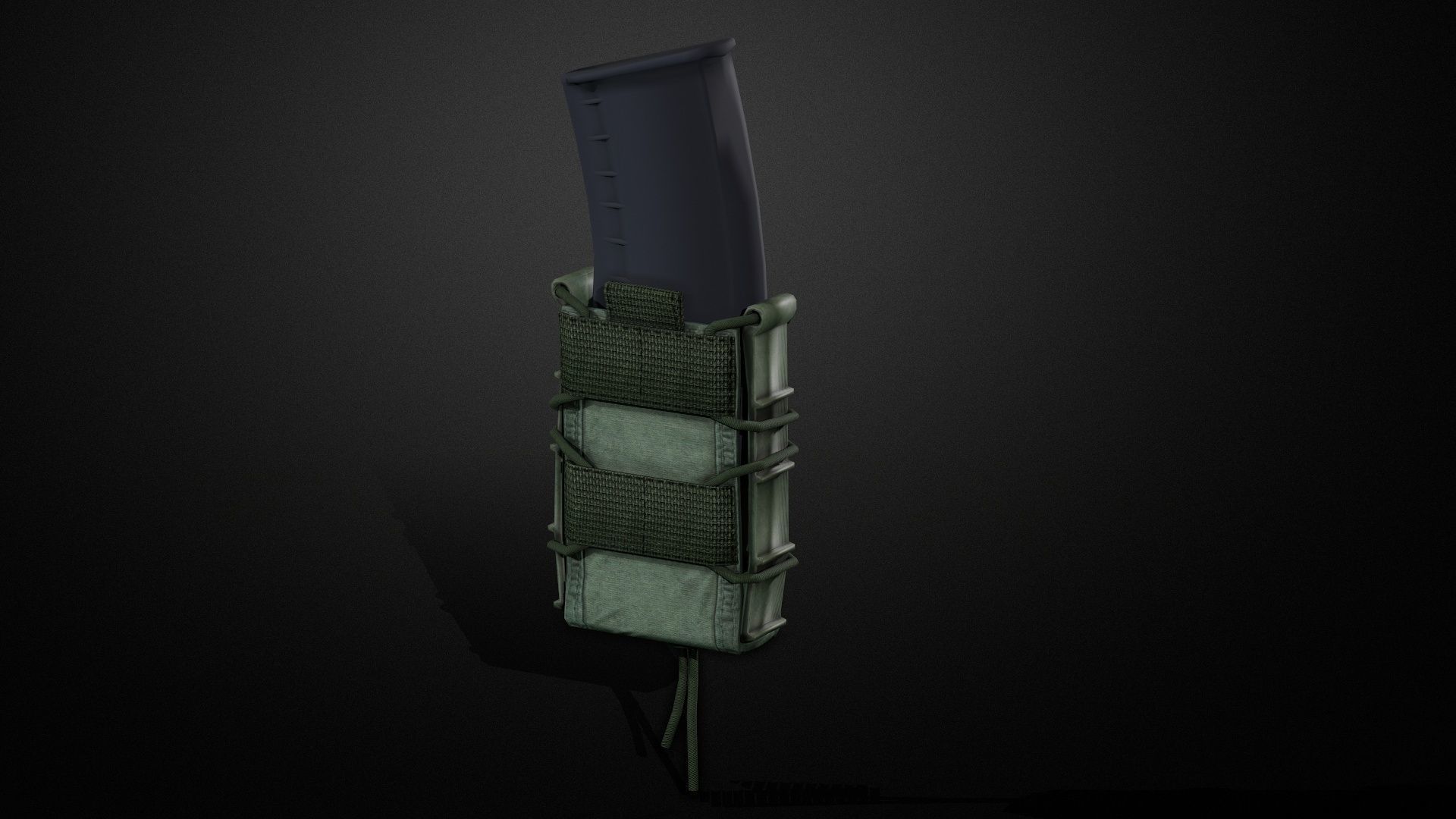 Magazine pouch Low-poly 3D model_9