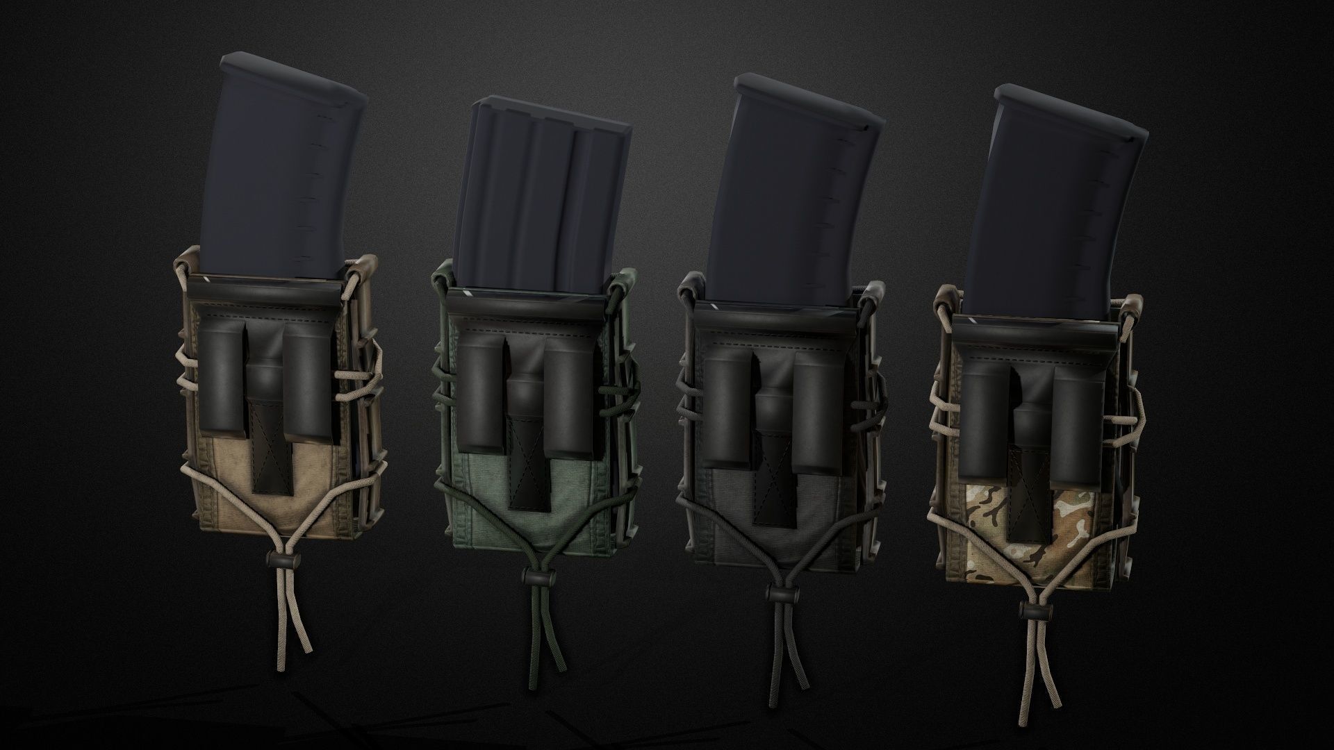 Magazine pouch Low-poly 3D model_2