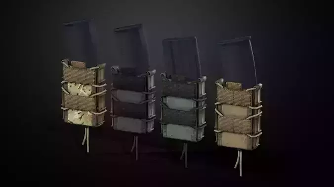 Magazine pouch Low-poly 3D model
