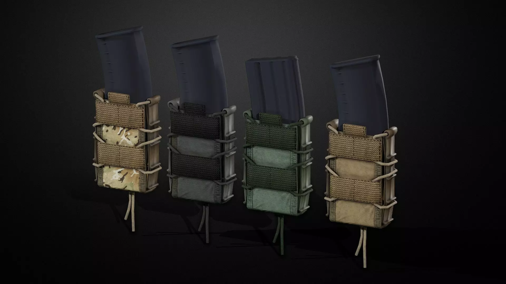 Magazine pouch Low-poly 3D model_0