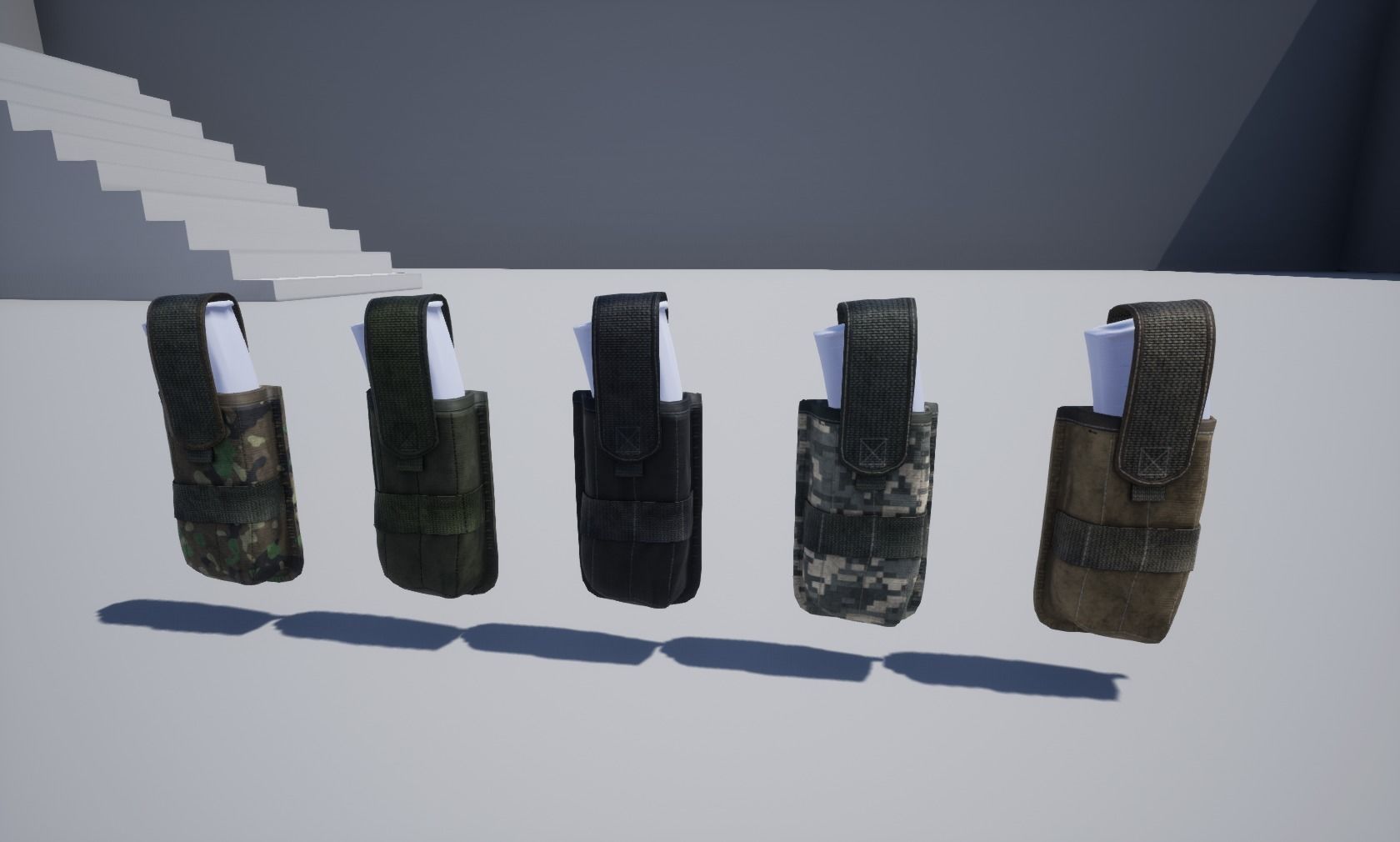 Magazine pouch 02 Low-poly 3D model_3