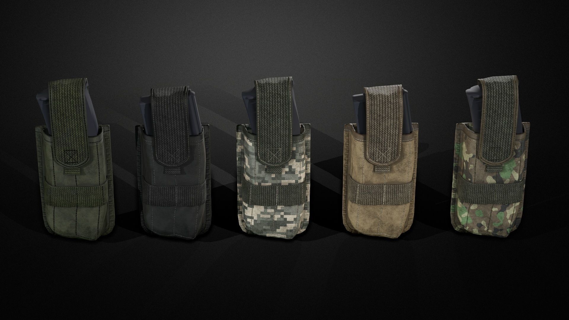 Magazine pouch 02 Low-poly 3D model_2