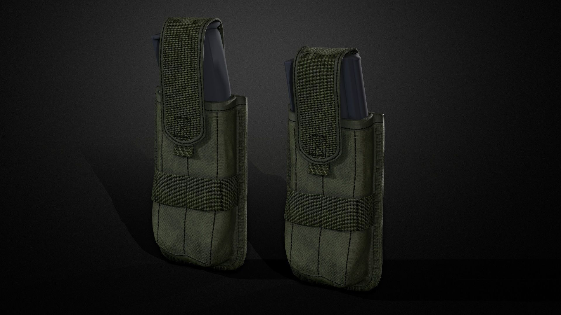 Magazine pouch 02 Low-poly 3D model_8