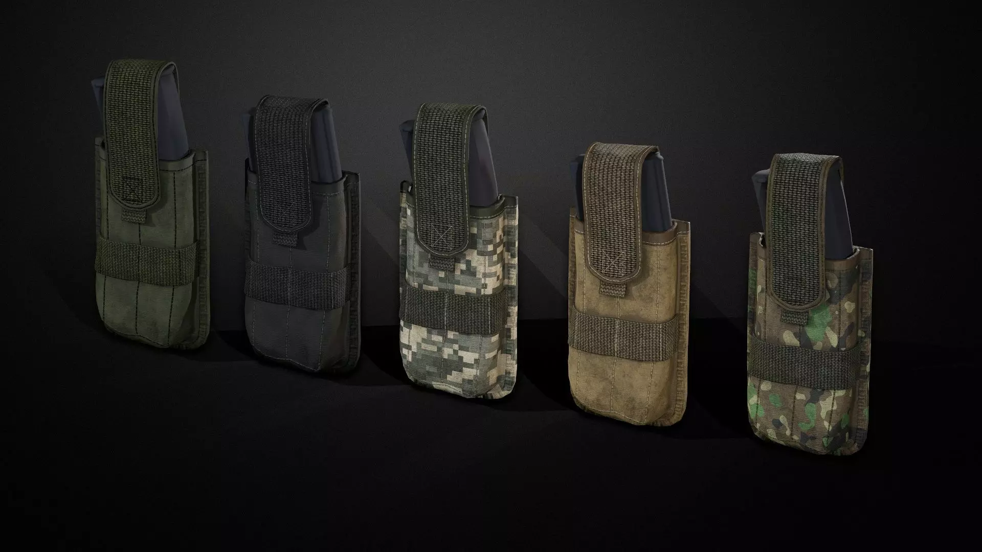 Magazine pouch 02 Low-poly 3D model_0