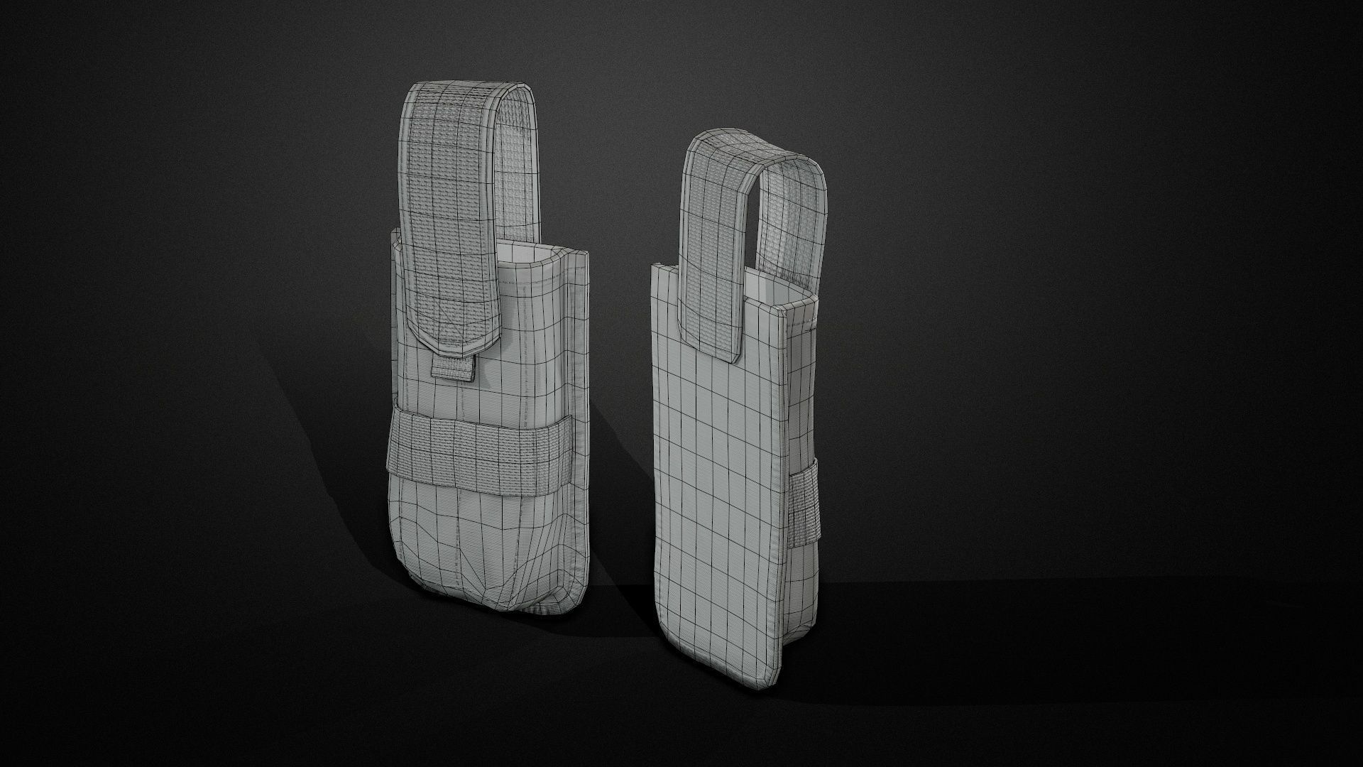 Magazine pouch 02 Low-poly 3D model_11