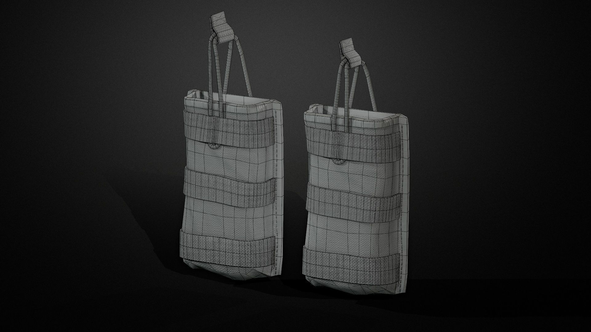 Magazine pouch 03 Low-poly 3D model_11