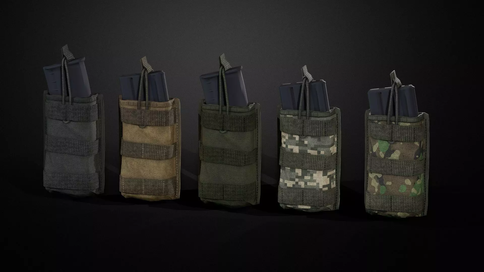 Magazine pouch 03 Low-poly 3D model_0