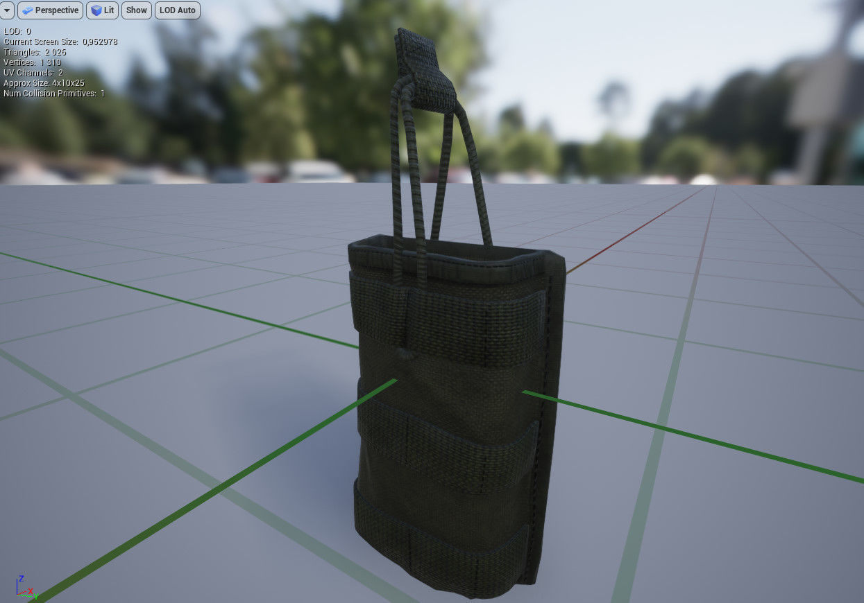 Magazine pouch 03 Low-poly 3D model_7