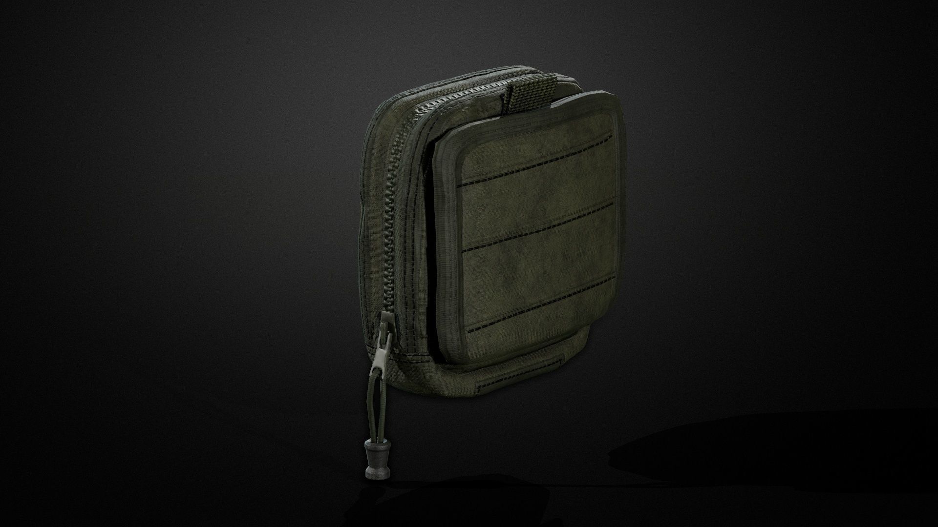 Map pouch Low-poly 3D model_10