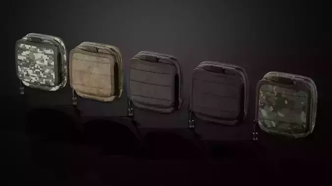 Map pouch Low-poly 3D model