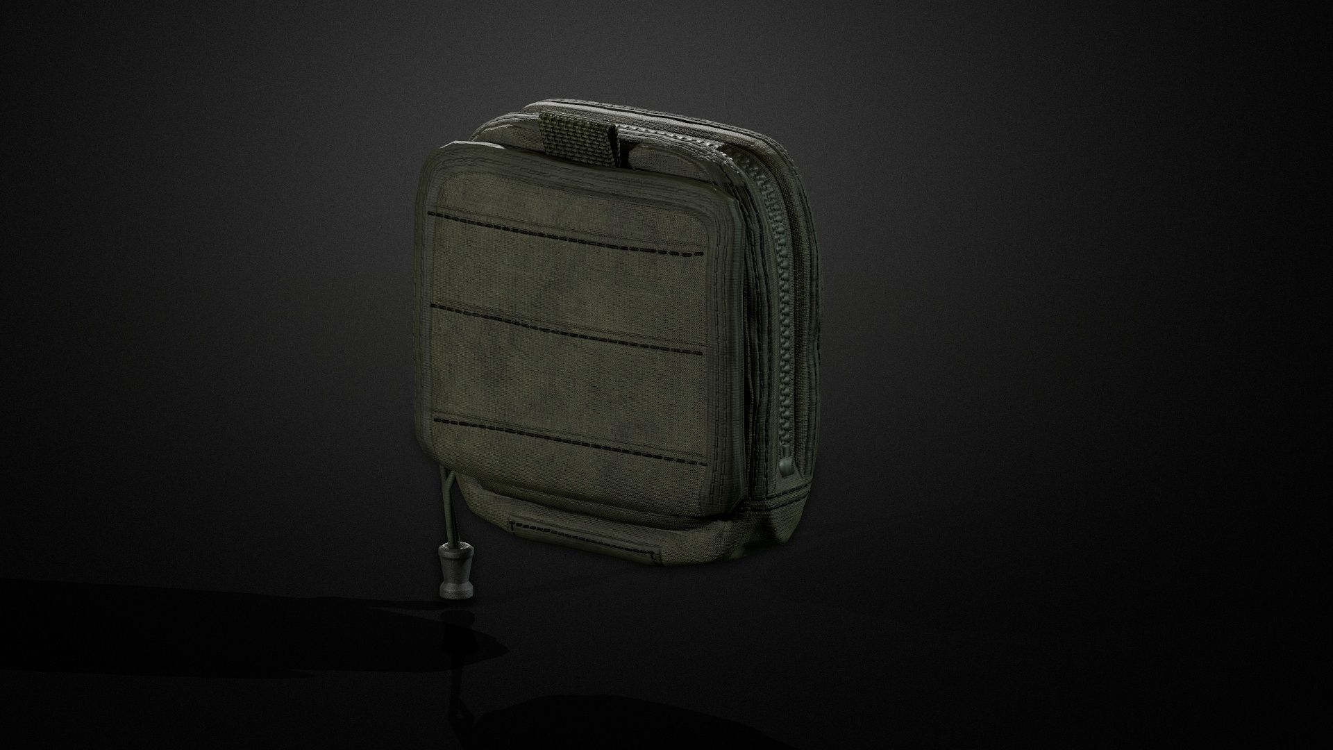 Map pouch Low-poly 3D model_9
