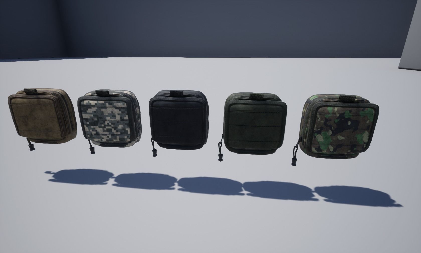 Map pouch Low-poly 3D model_3