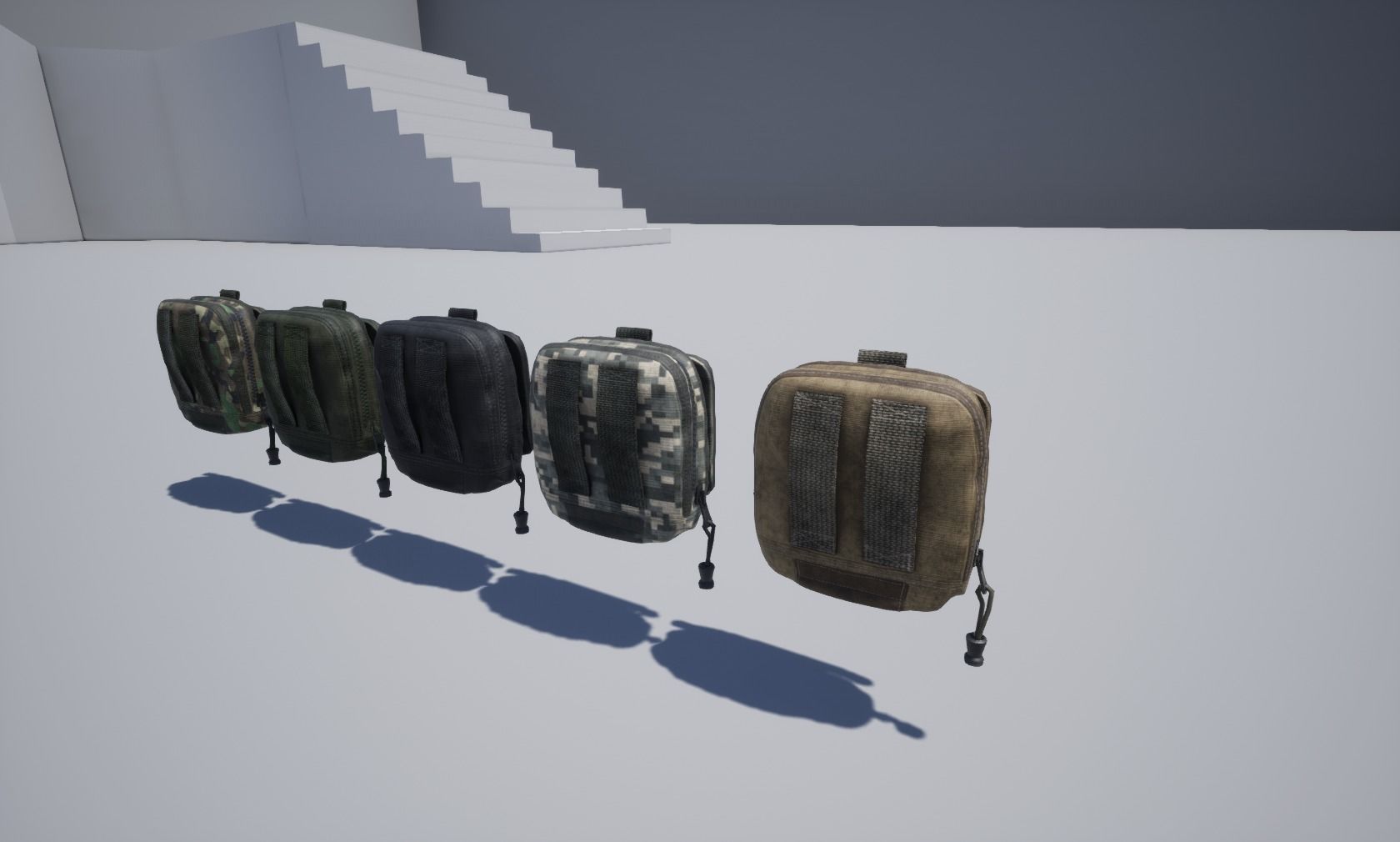 Map pouch Low-poly 3D model_6