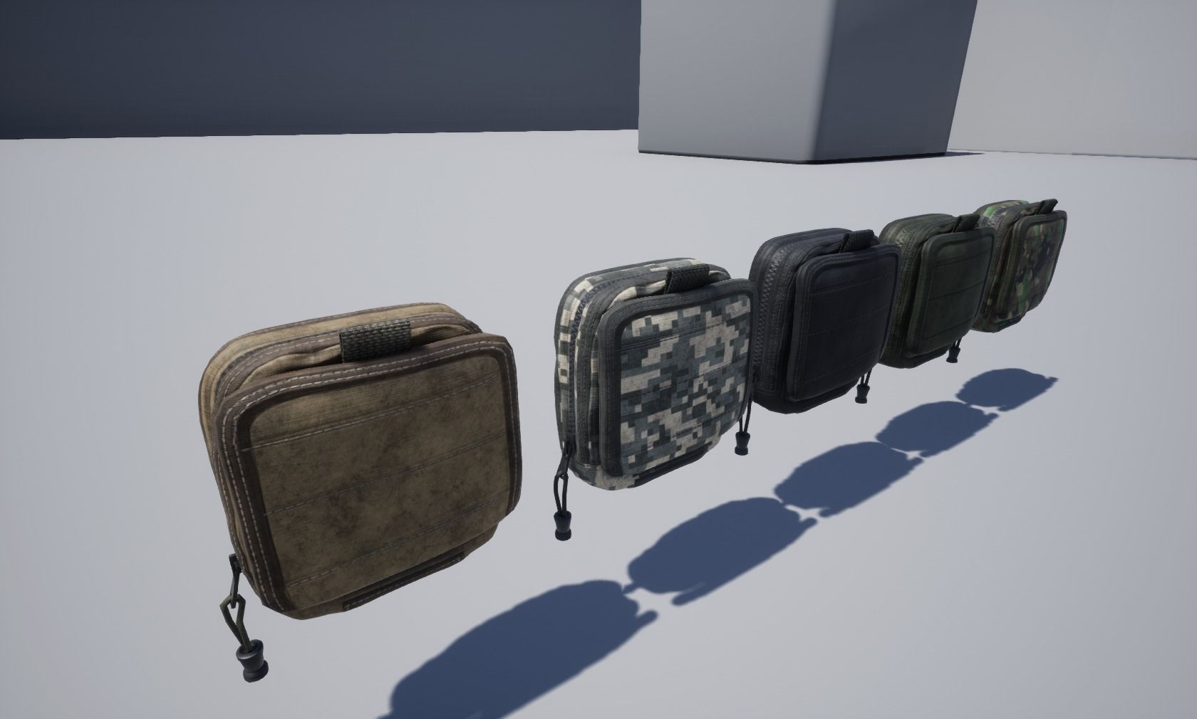 Map pouch Low-poly 3D model_5