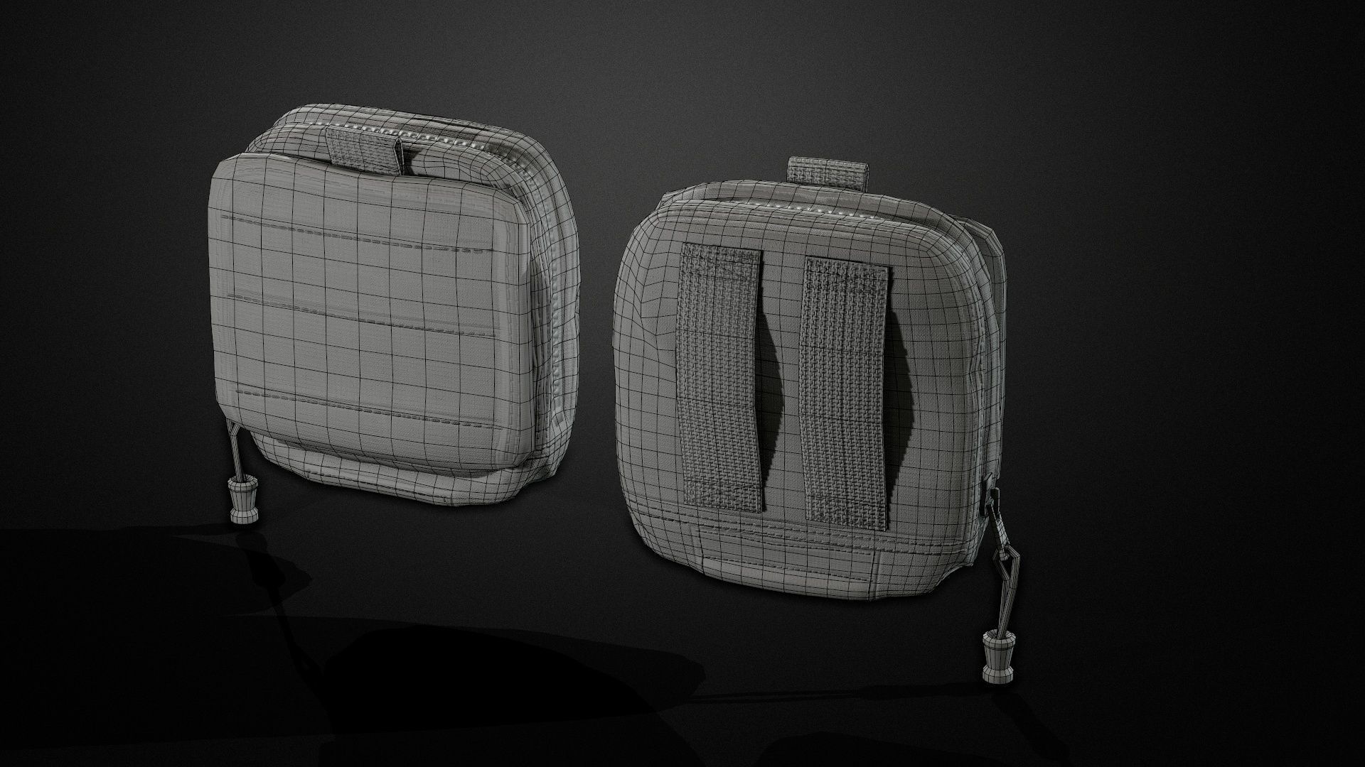 Map pouch Low-poly 3D model_13