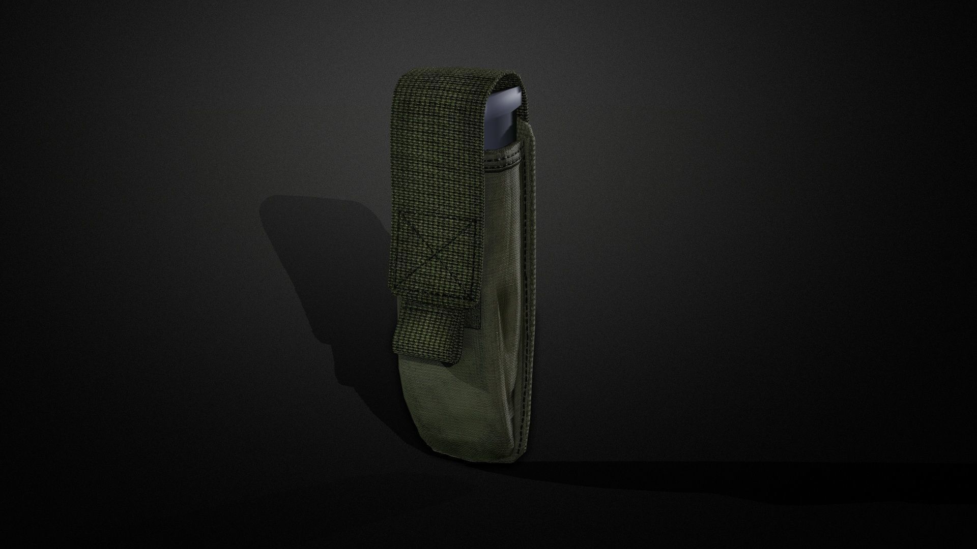 Pistol magazine pouch Low-poly 3D model_9