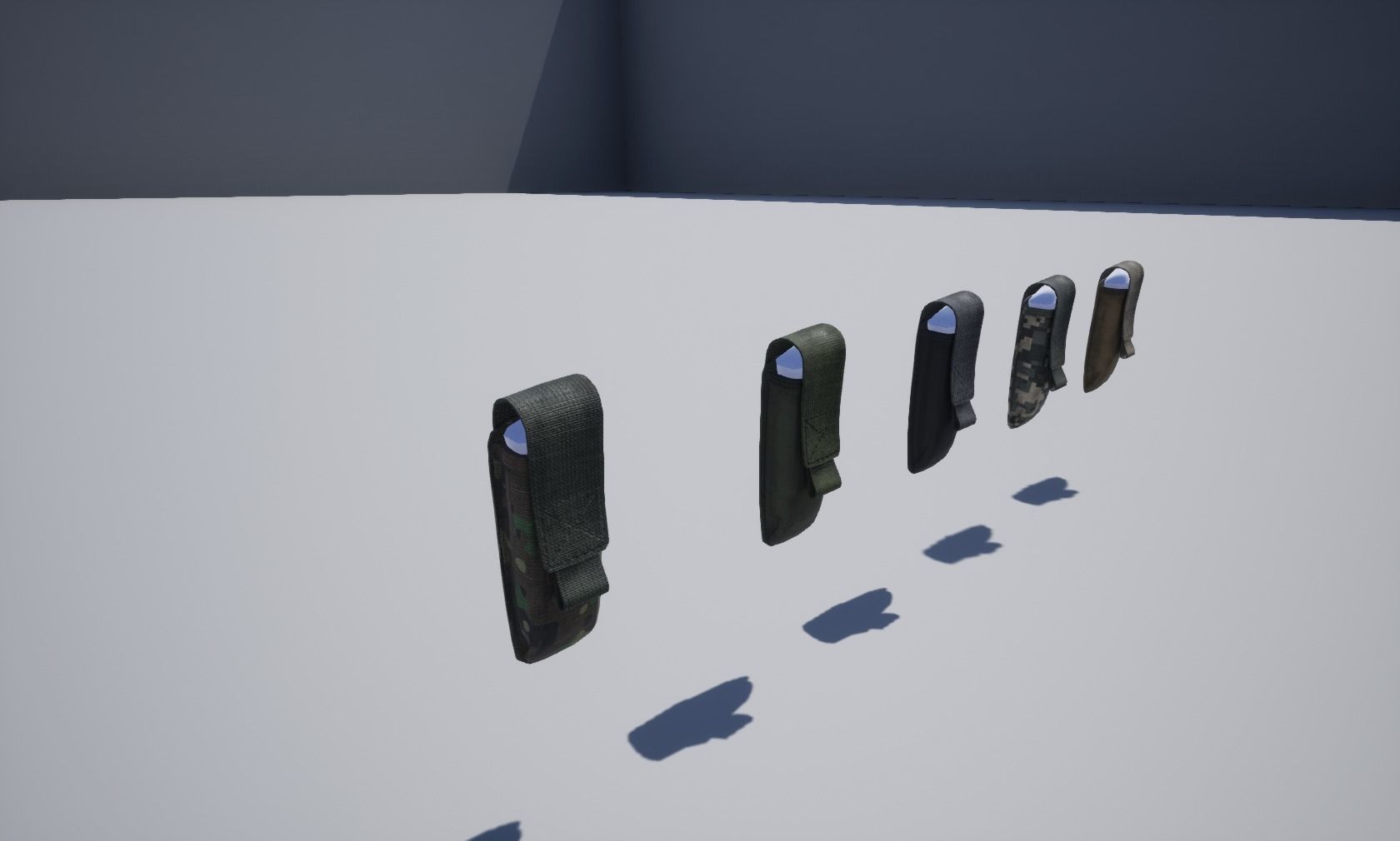 Pistol magazine pouch Low-poly 3D model_5
