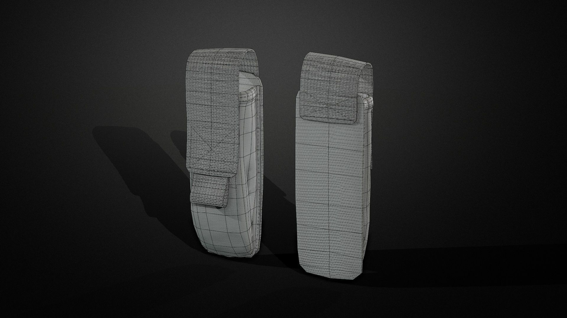 Pistol magazine pouch Low-poly 3D model_11