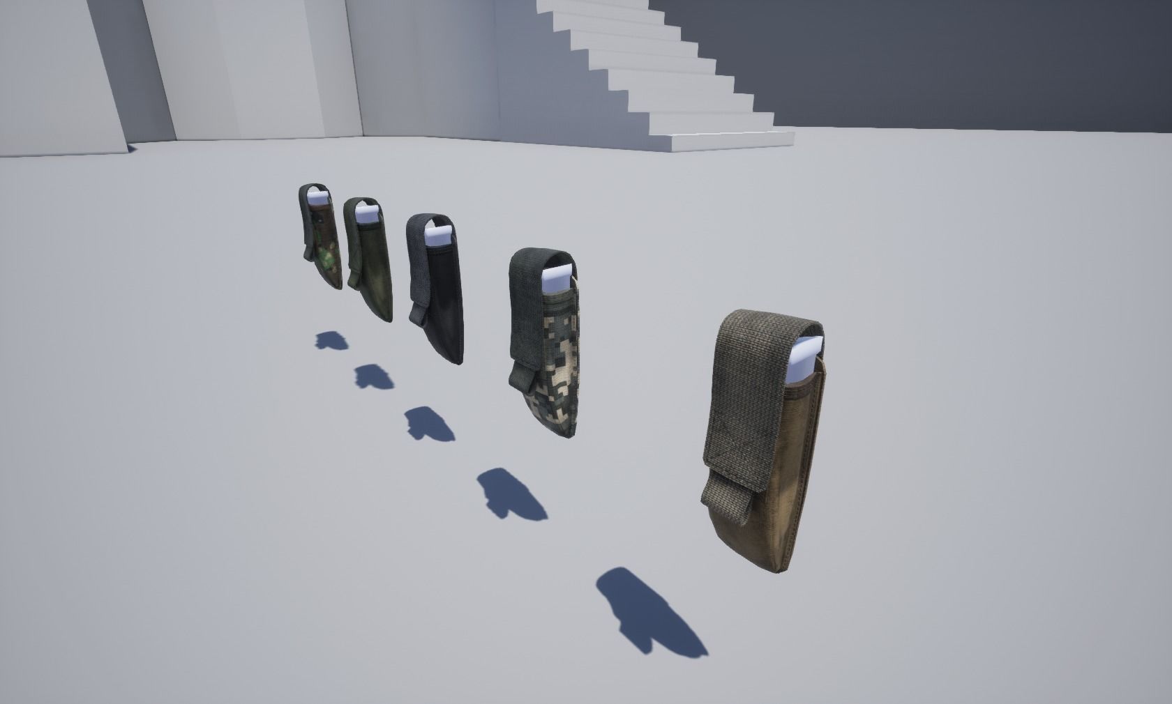 Pistol magazine pouch Low-poly 3D model_4
