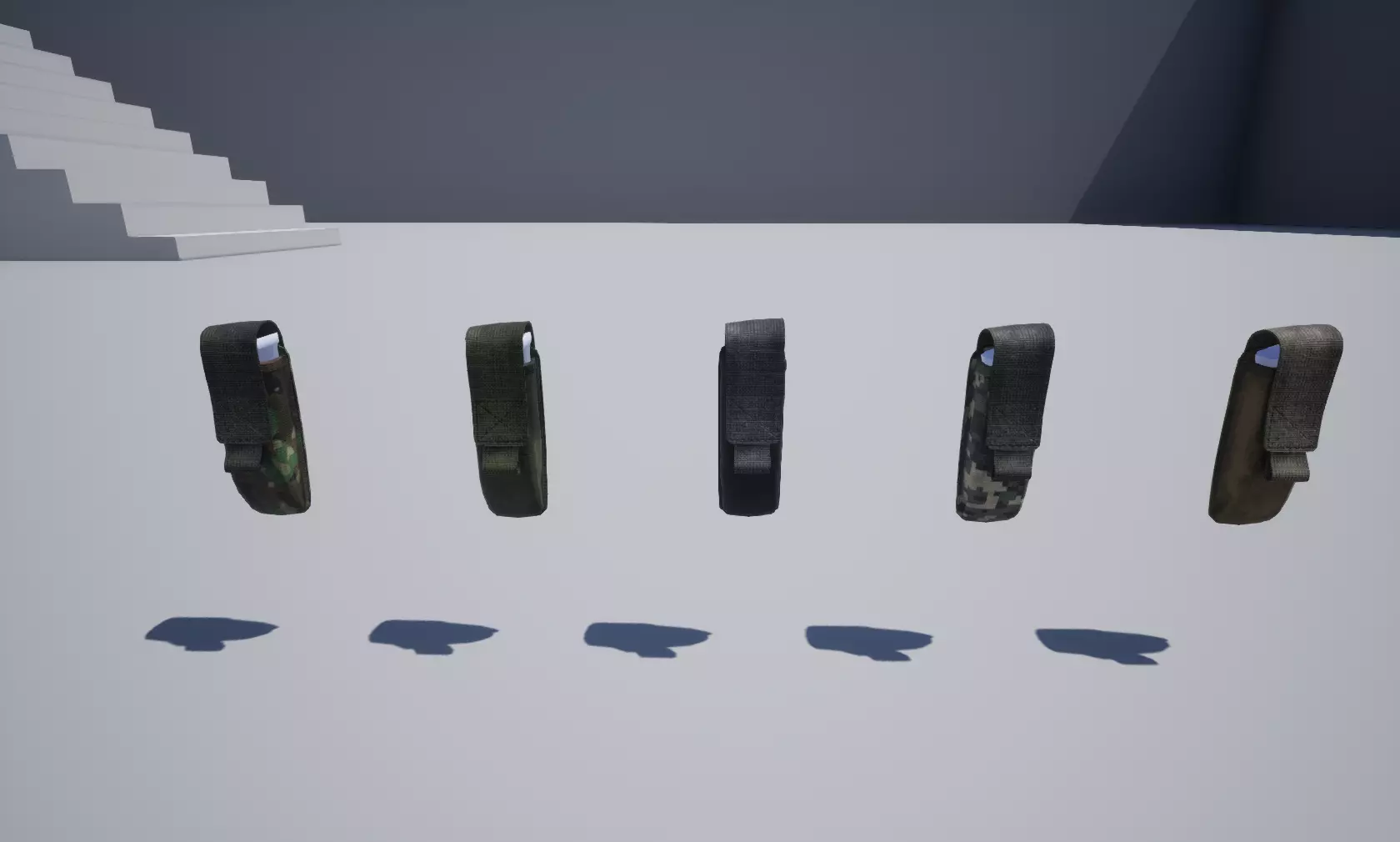 Pistol magazine pouch Low-poly 3D model_1