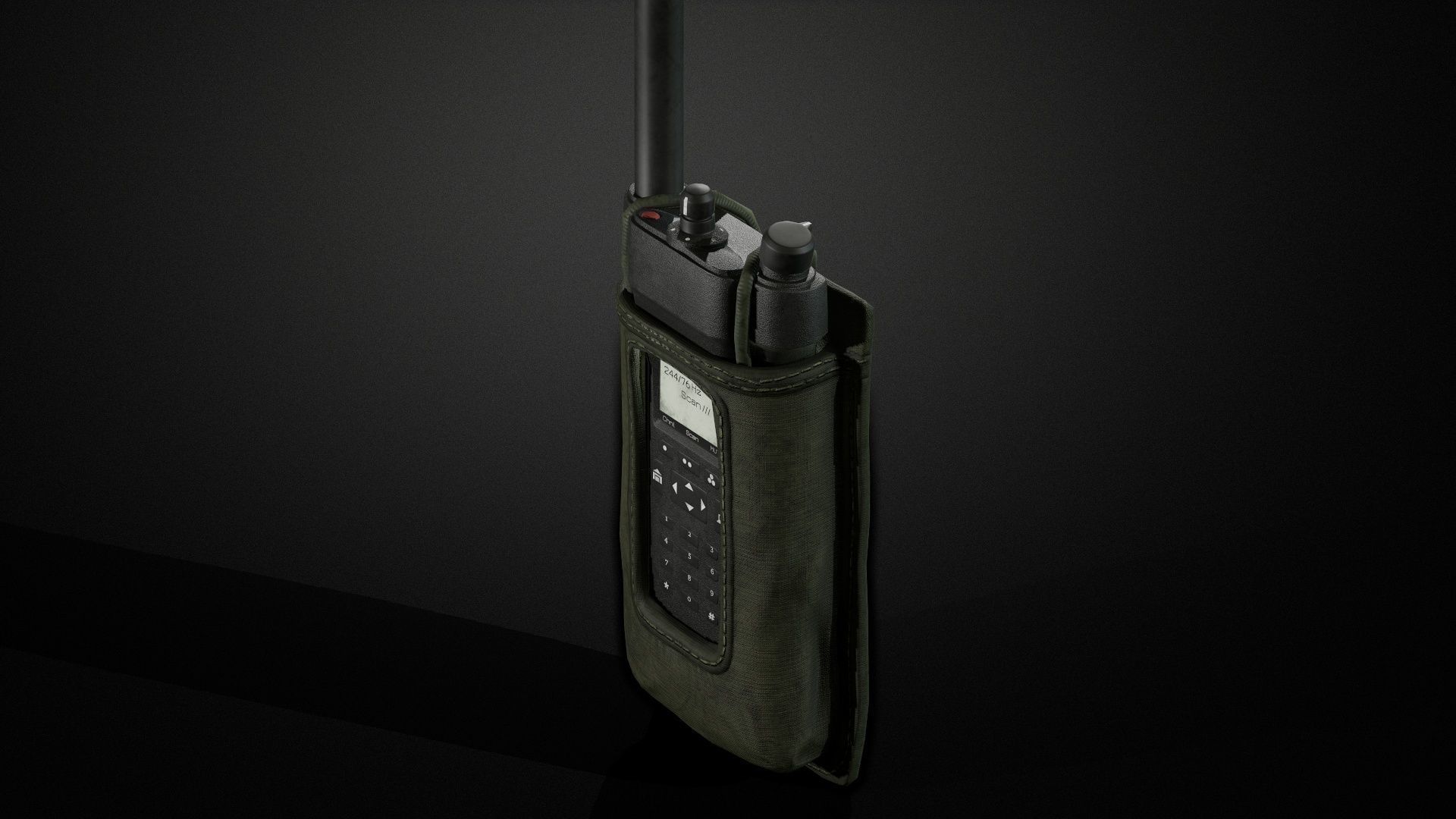 Radio pouch Low-poly 3D model_11