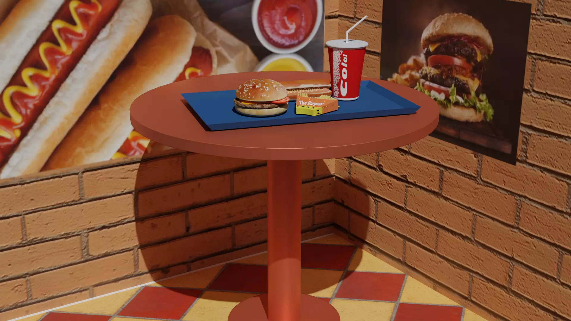 fast food 3D model_0