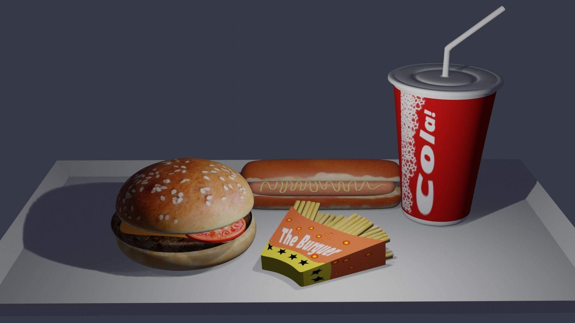 fast food 3D model_1