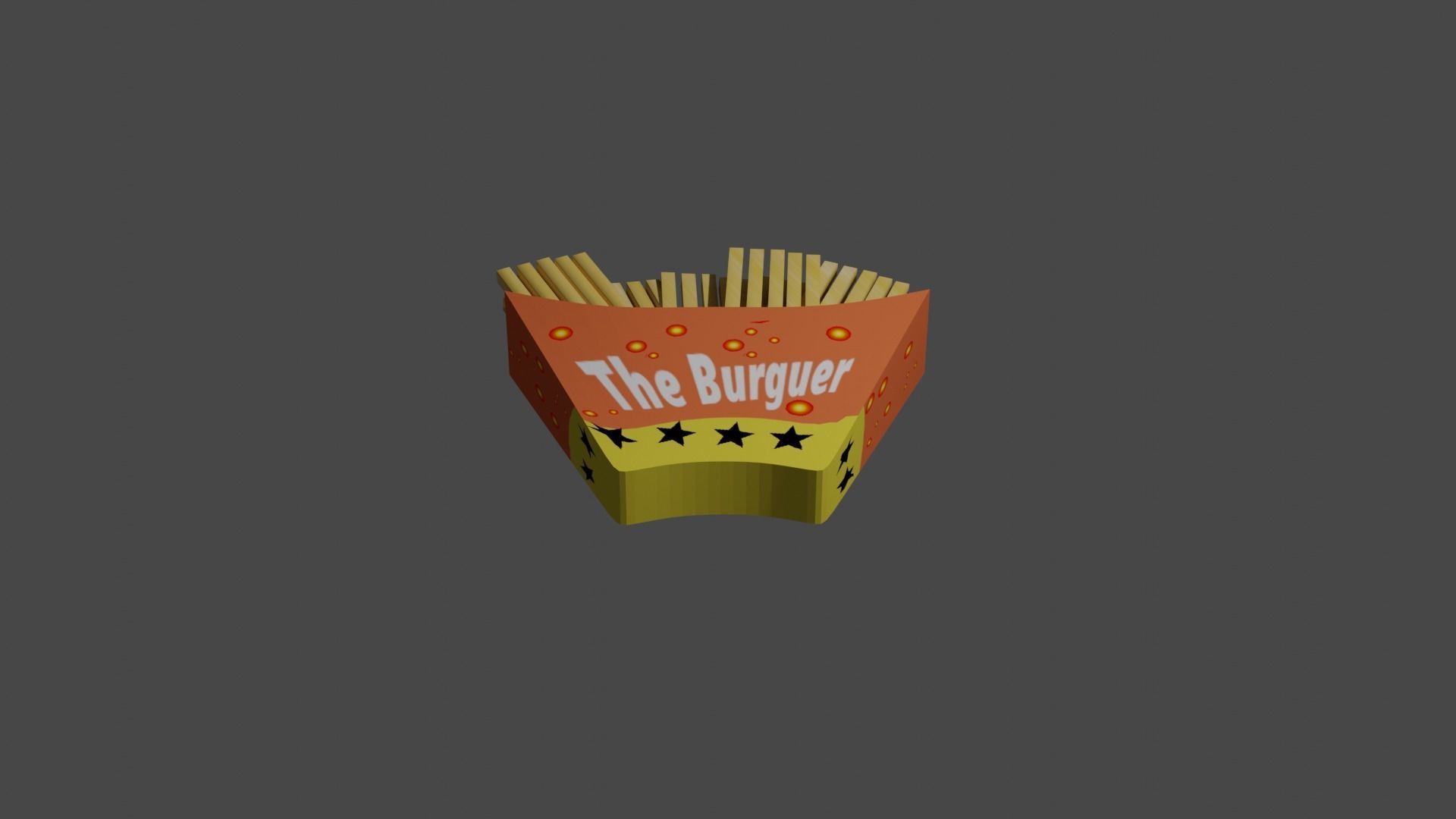 fast food 3D model_5