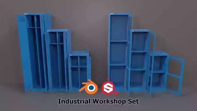 Industrial Workshop Narrow Basic Cabinets Special PBR