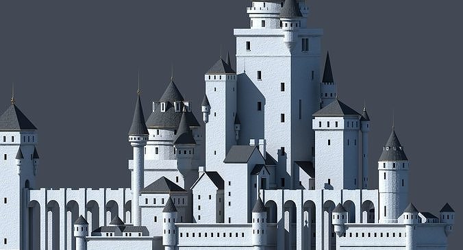 Fantasy Castle 001 3D model