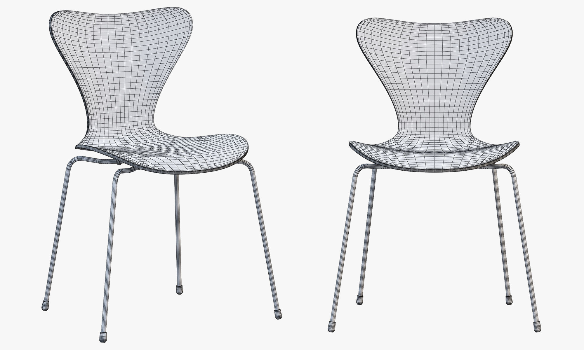 Fritz Hansen Series 7 chair 3D model_6