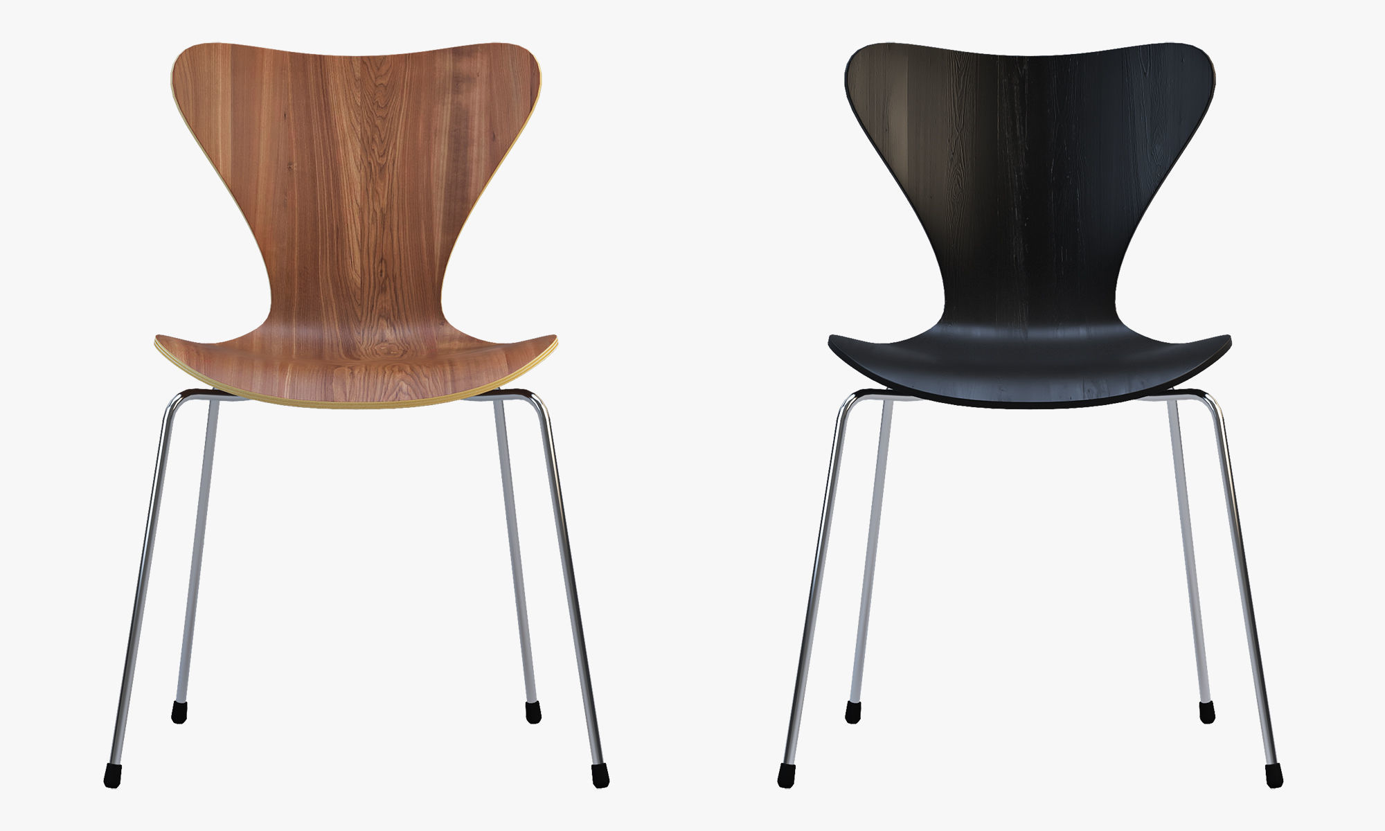Fritz Hansen Series 7 chair 3D model_2