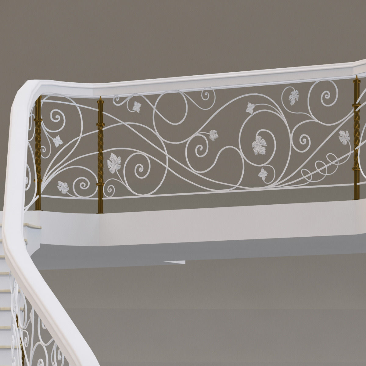 classical staircase 4 3D model_12
