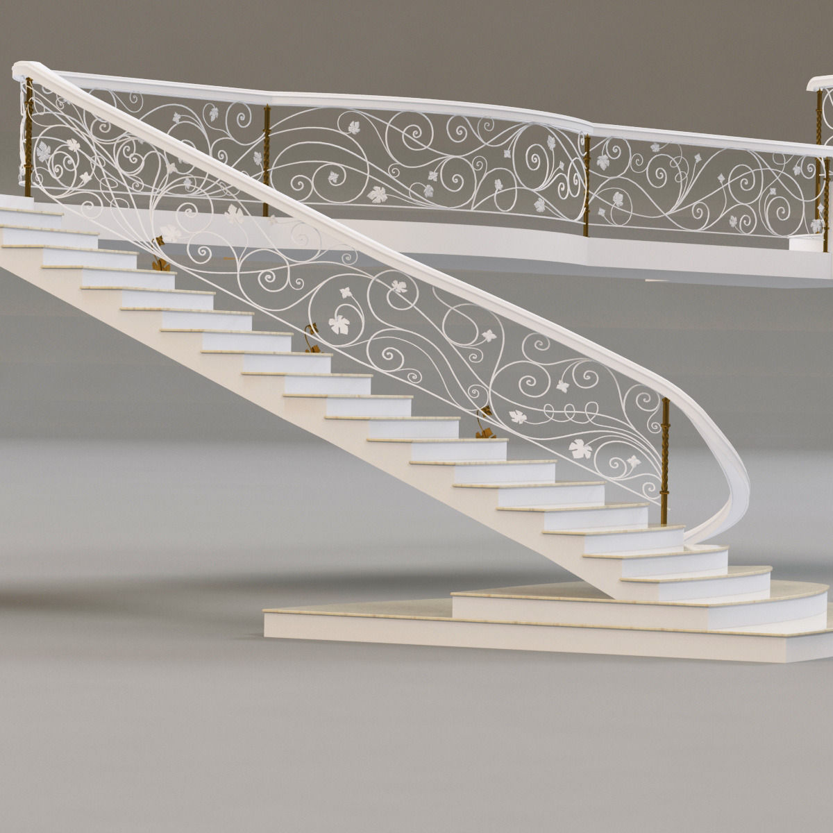 classical staircase 4 3D model_11