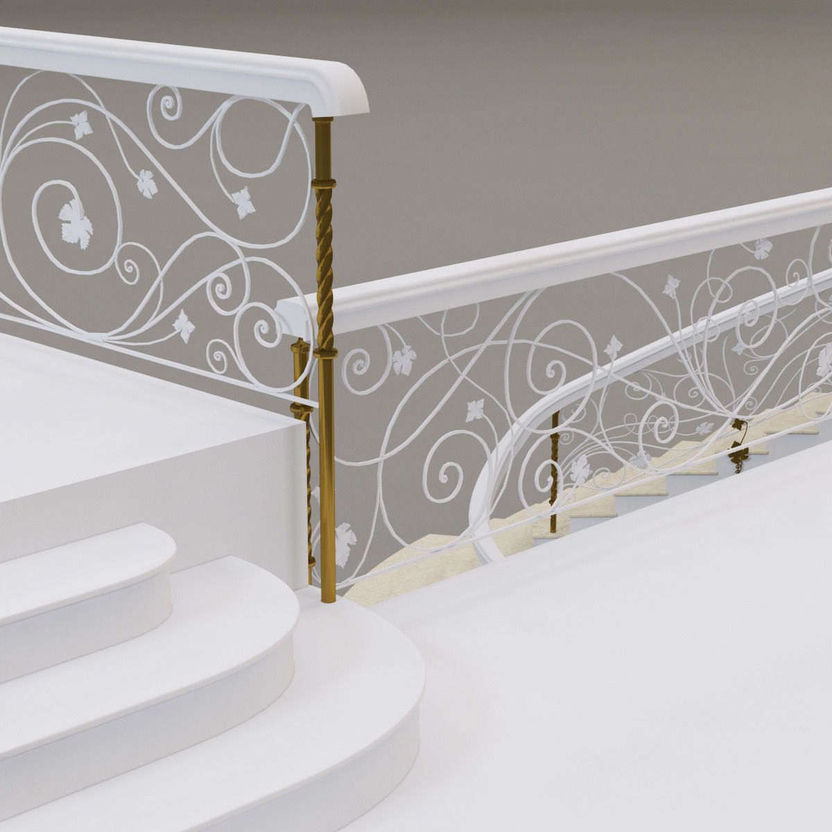 classical staircase 4 3D model_14