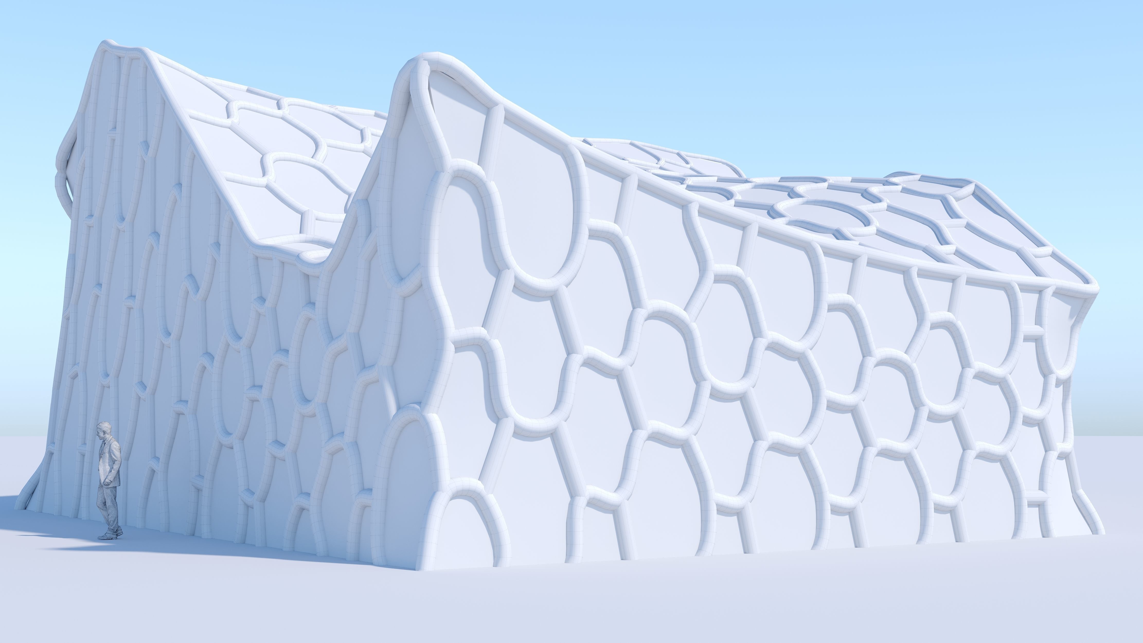 Small Future Building 3D model_7